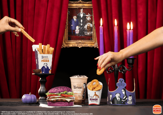 Addams Family Menu - © 2024 Burger King