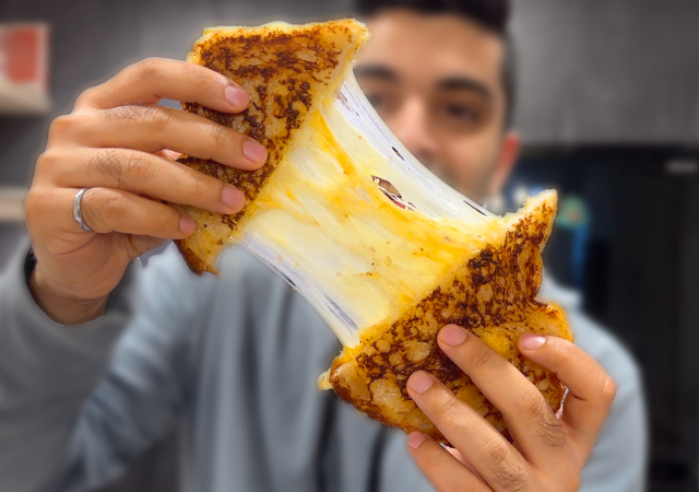 Grilled Cheese Triangle - © 2024 cookingwithanadi.com