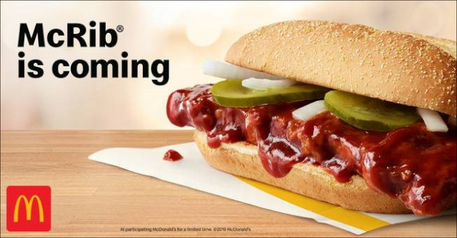 McRib Coming - © 2024 McDonald's