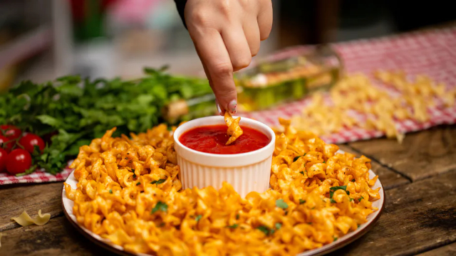 Pasta Chips - © 2024 deliciousness via dailywrap.ca