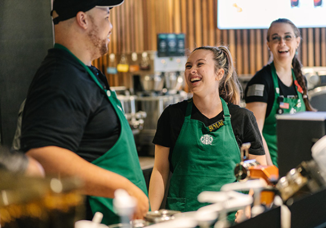 Smiling Baristas - © 2024 Starbuck's