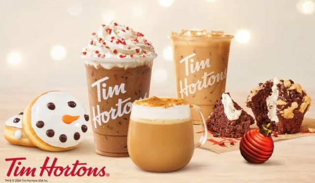 Holiday Menu - © 2024 Tim Horton's