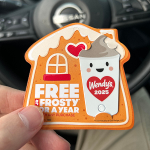 Frosty Keytag - © 2025 Wendy's