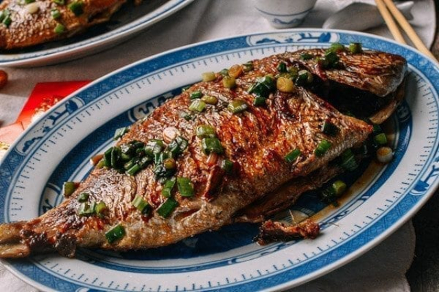Asian Whole Fried Fish - © 2020 thewoksoflife.com
