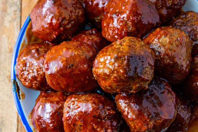 Grape Jelly Meatballs - © 2019 Emily Hlavac Green