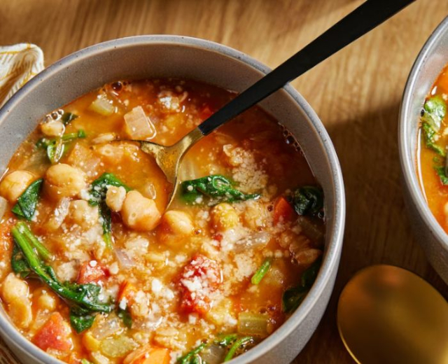 Chick Pea & Farro Stew - © 2023 Tom McCorkle