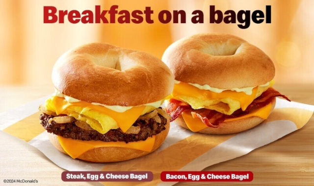 Breakfast Bagels - © 2025 - McDonald's