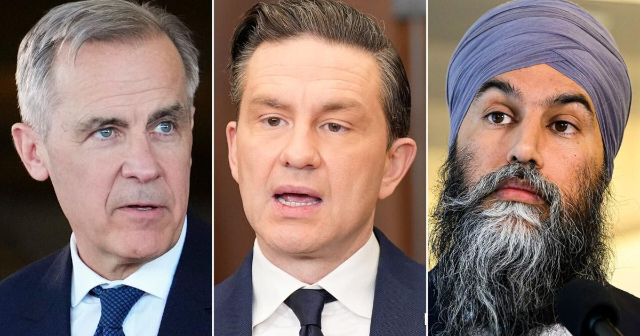 Carney-Pollievre-SIngh - © 2025 Canadian Press
