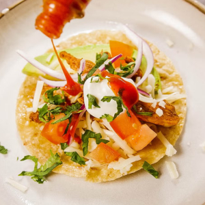 Easy Chicken Taco - flat - © 2025 Chelsea Lupkin