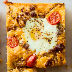 Focaccia Breakfast Bake - 300 - © 2025 Linda Pugliese