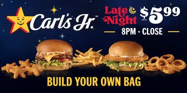 Build Your Own Bag - © 2025 Carl's Jr.