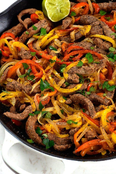 Fajita Fry - © addapinch.com