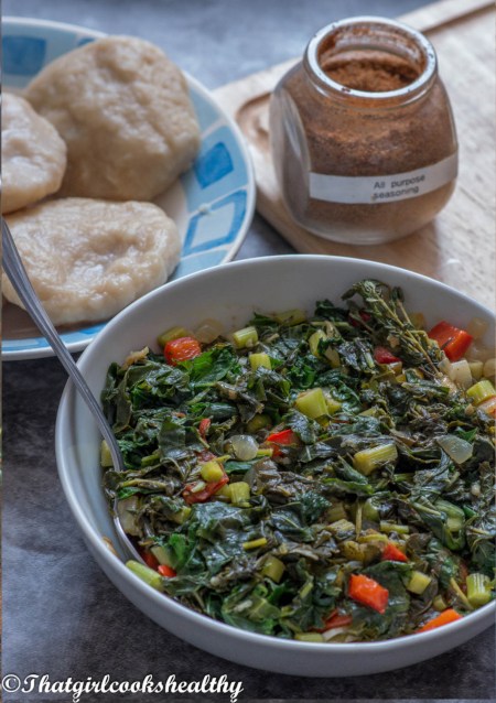 Jamaican Callaloo - © 2021 thatgirlcookshealthy.com