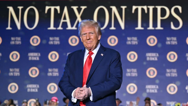 No Tax On Tips - Trump - © 2025 CNN