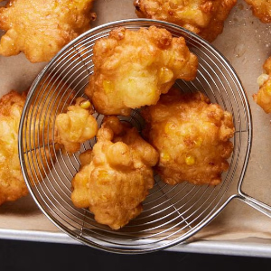 Tempura Corn Fritters - © 2025 Erik Bernstein