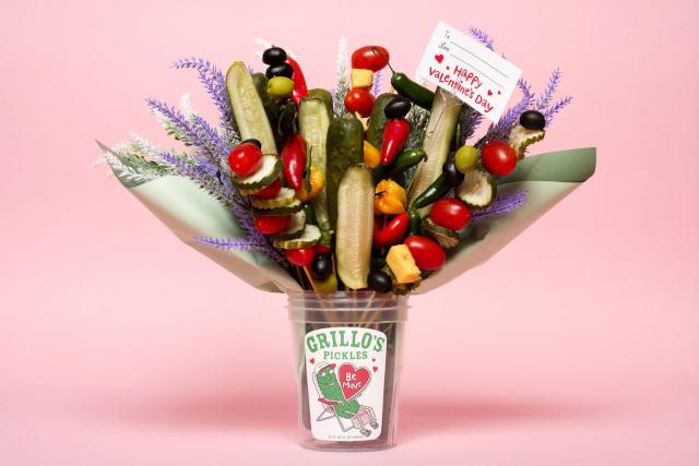 Valentine's Pickle Bouquet © 2025 Grillo's