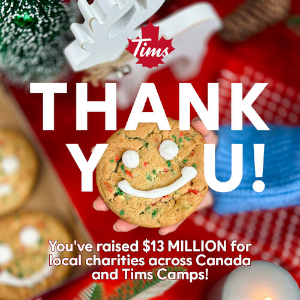 Tims Cooke Thankyou - © 2025 Tim Horton's