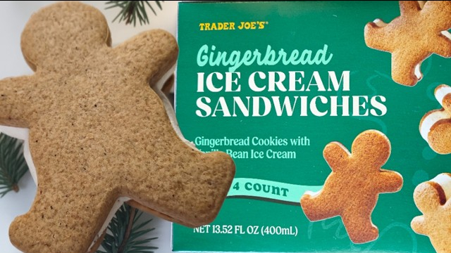 Gingerbread Ice Cream Sandwiches - © 2025 Trader Joes