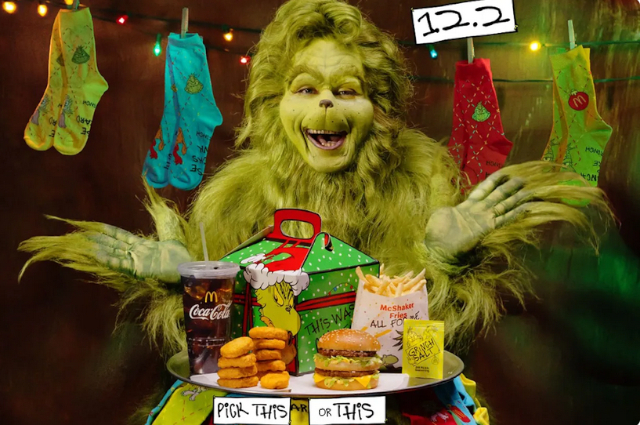 Grinch & His Meal © 2025 - McDonald's