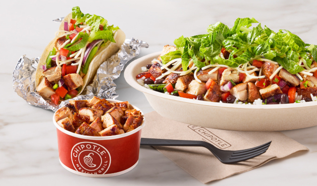 Protein Menu - © 2025 Chipotle