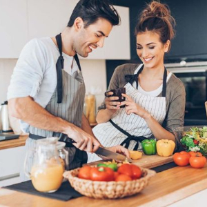 Couple Cooking - © 2020 weddingbells.ca