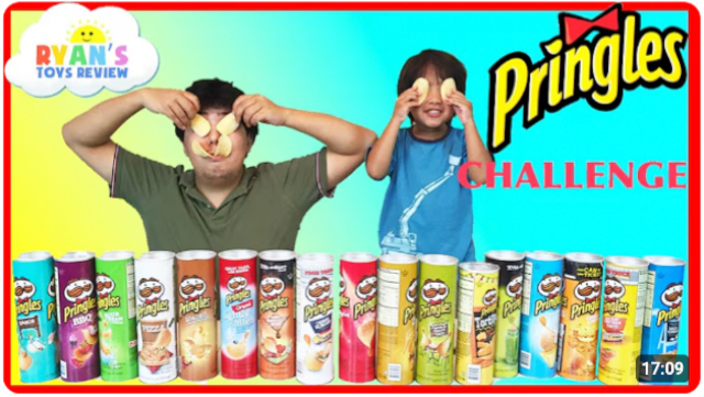 Pringles In-Game Ad - ©2023 Ryan’s World - YouTube channel