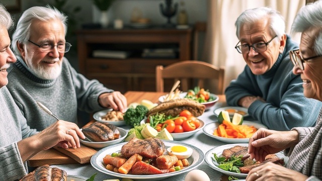 Seniors Eating Meat - © 20225 via LinkedIn