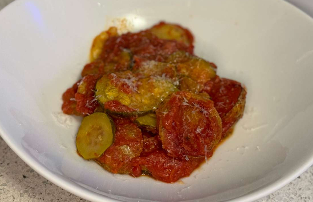 4-Ingredient Zucchini Parm - © 2026 Baily Fink