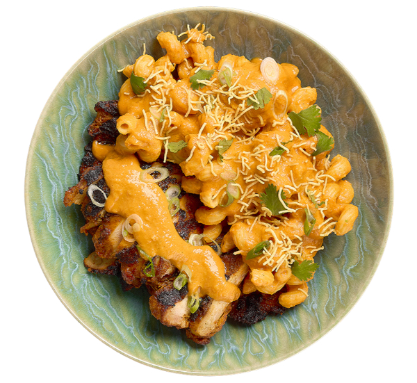 Butter Chicken Mac & Cheese - 600 - © 2026 Chimera Collective