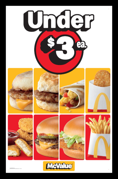 McValue Menu border - © 2026 McDonald's
