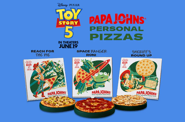 Toy Story Pizzas - © 2026 Paspa John's