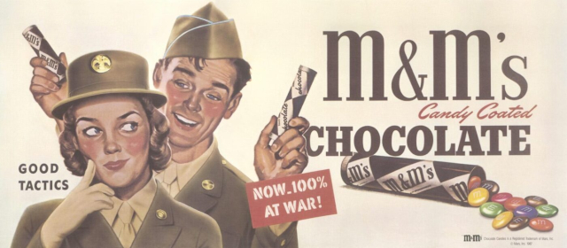 M&Ms Wartime Pack - © 1941 MARS Co.