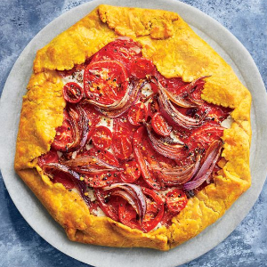 Roasted Curry Tomato Pie - © 2019 Greg DuPree