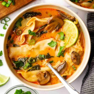 Red Curry Dumpling Soup - 300 - © 2025 ourhappymess.com