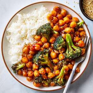 Sticky Broccoli Chickpeas - 300 - © 2026 RACHEL VANNI